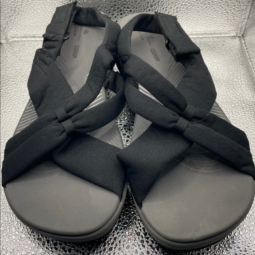 Clarks Black Women's Sandals wedge